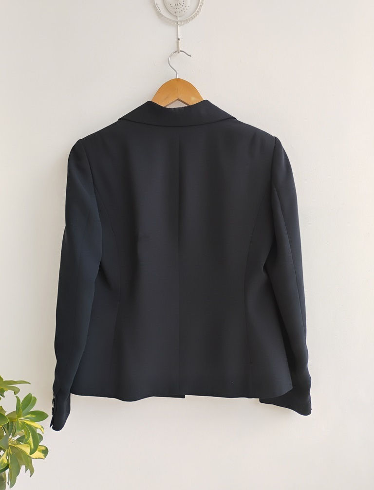 Miniature : Blazer preto de botão único Luigi Bertolli - 40