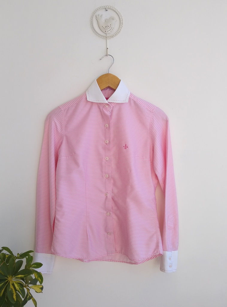 Camisa listrada rosa Dudalina - 36