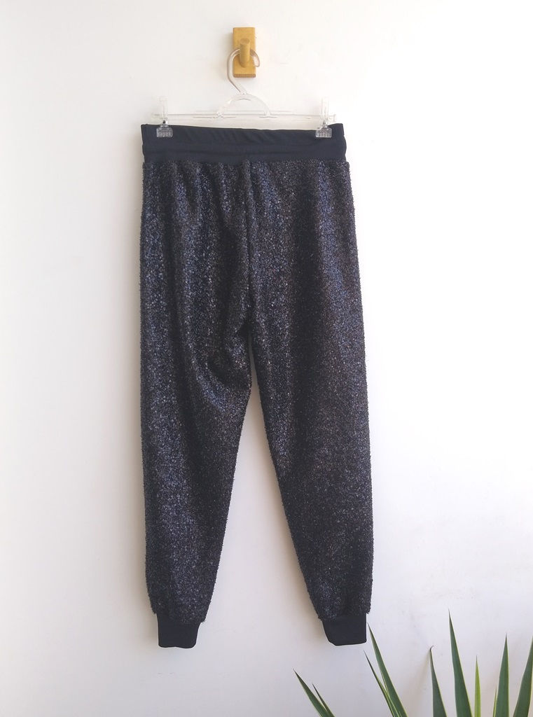 Miniature : Calça jogging preta com brilho Dresseria - P