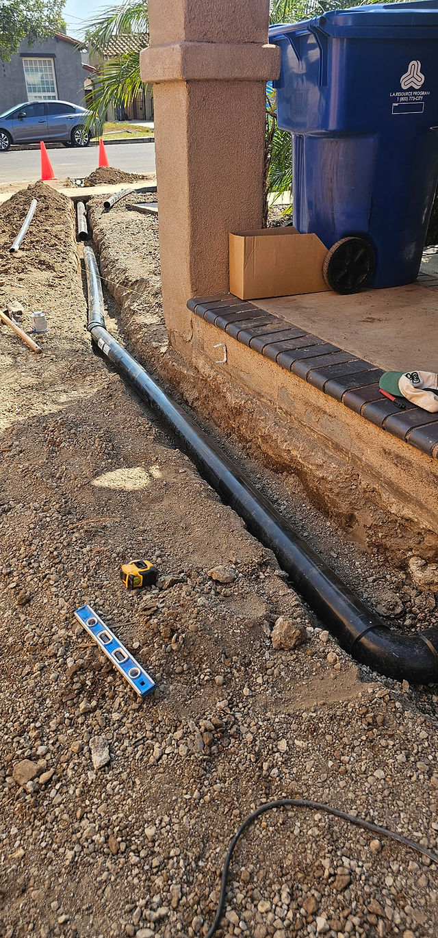Sinai Construction, Los Angeles experts, Yard drainage, contact us, near me, concrete, dirt,