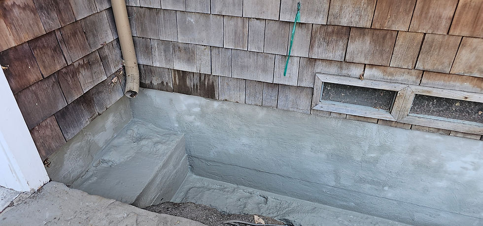 Trench Dug and Ready for Foundation Waterproofing