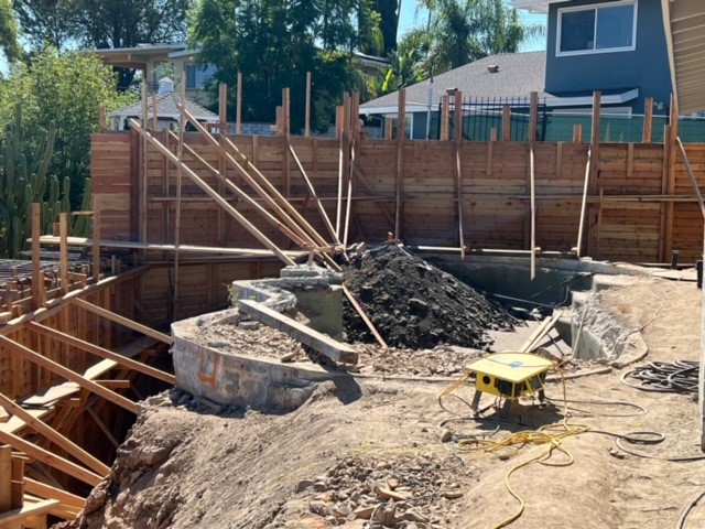 Sinai Construction, Hillside retaining wall, retaining wall, contractors in Los Angeles,