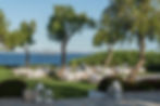 Espacio aire libre vistas mar jardín Atenas boda grecia Island Residence venue