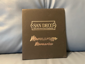 サンデココンクリート調塗装　デザイン壁床