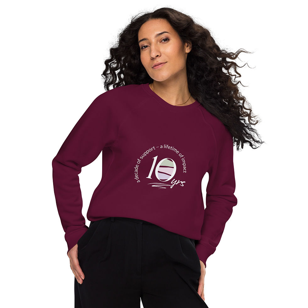 Thumbnail: Unisex organic raglan sweatshirt