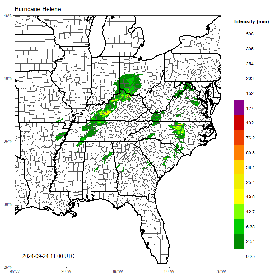 Hurricane Precipitation Model