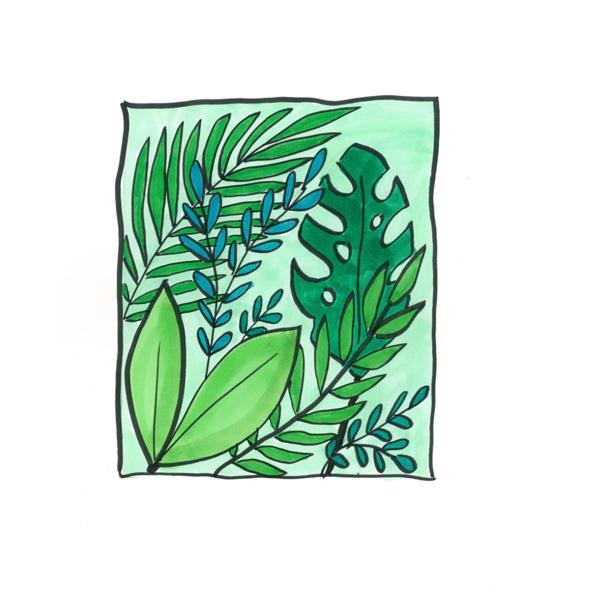 LEAFY GREENS STICKER