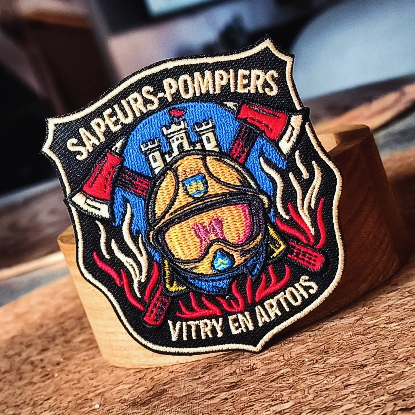Ecusson brodé+imprimé