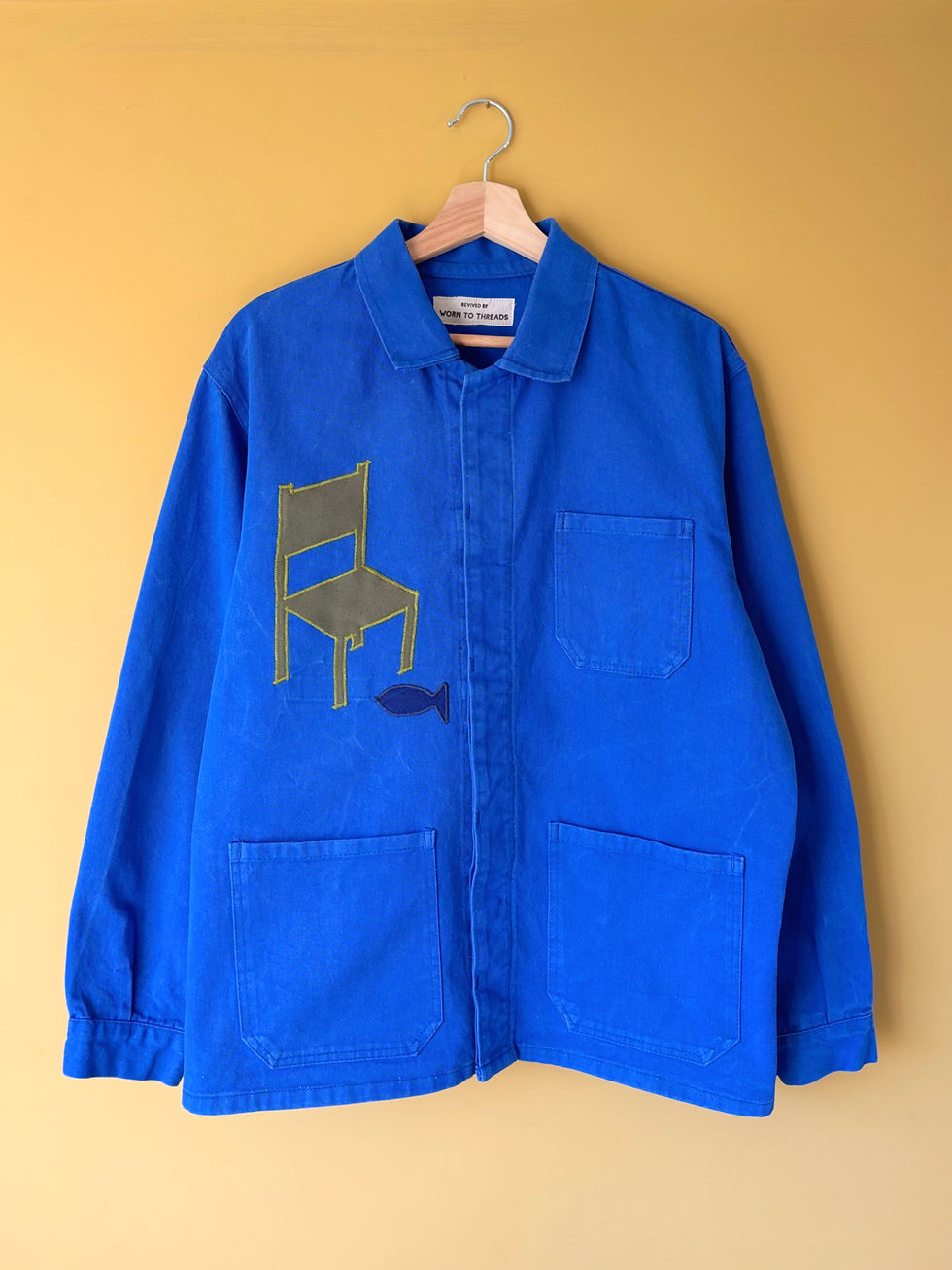 Thumbnail: Revived Overshirt - M - Chairs Fish