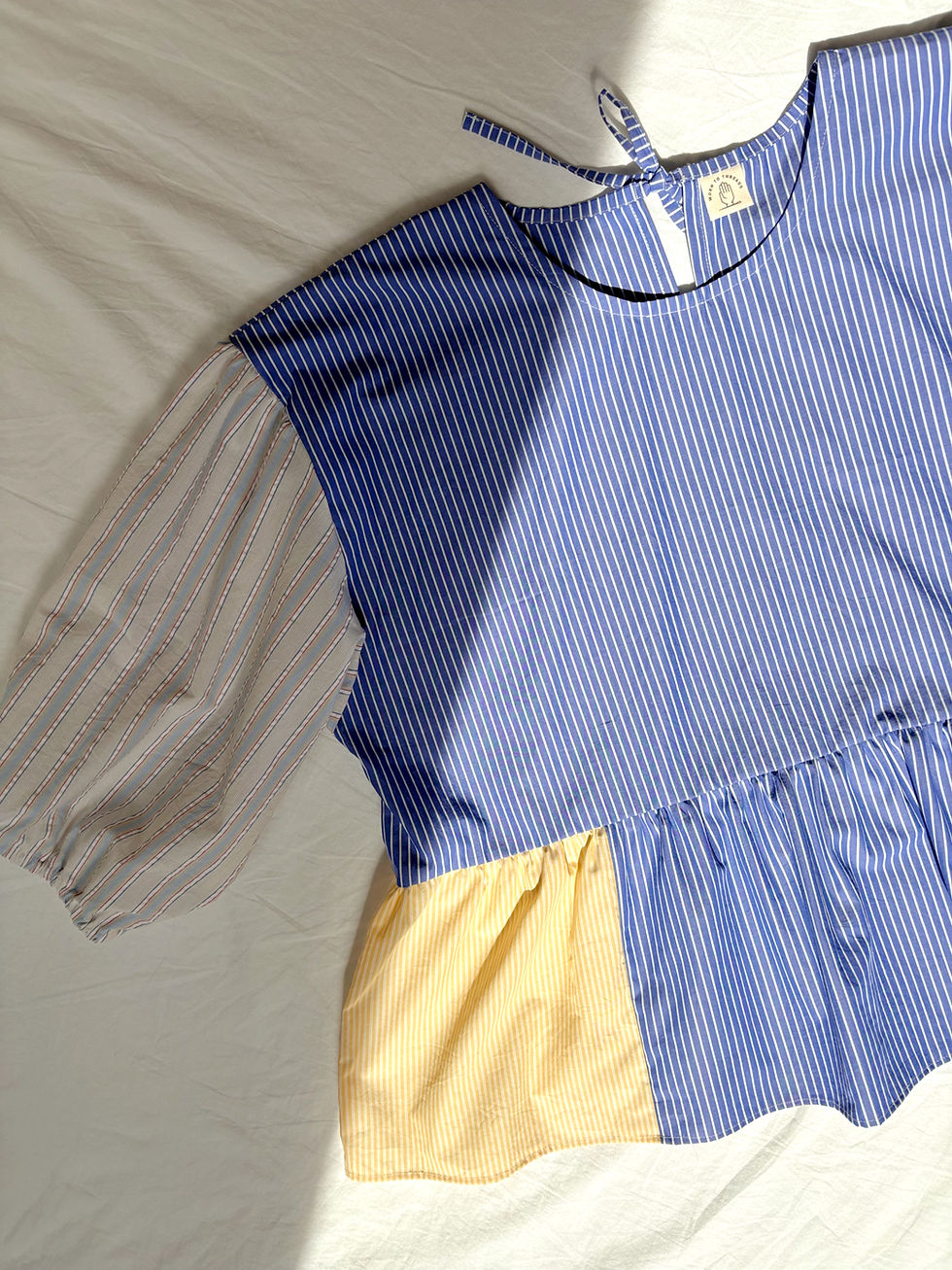 Thumbnail: Sample Smock Top - L-XL - Patchwork