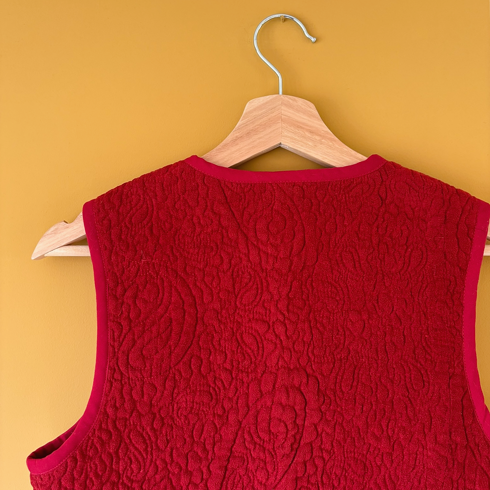 Thumbnail: Waistcoat - XS - Red Suedey