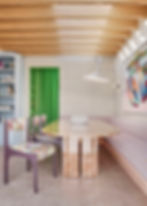 Bespoke bookcase kitchen extension