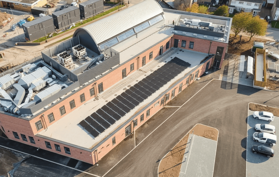 Boston College solar installation