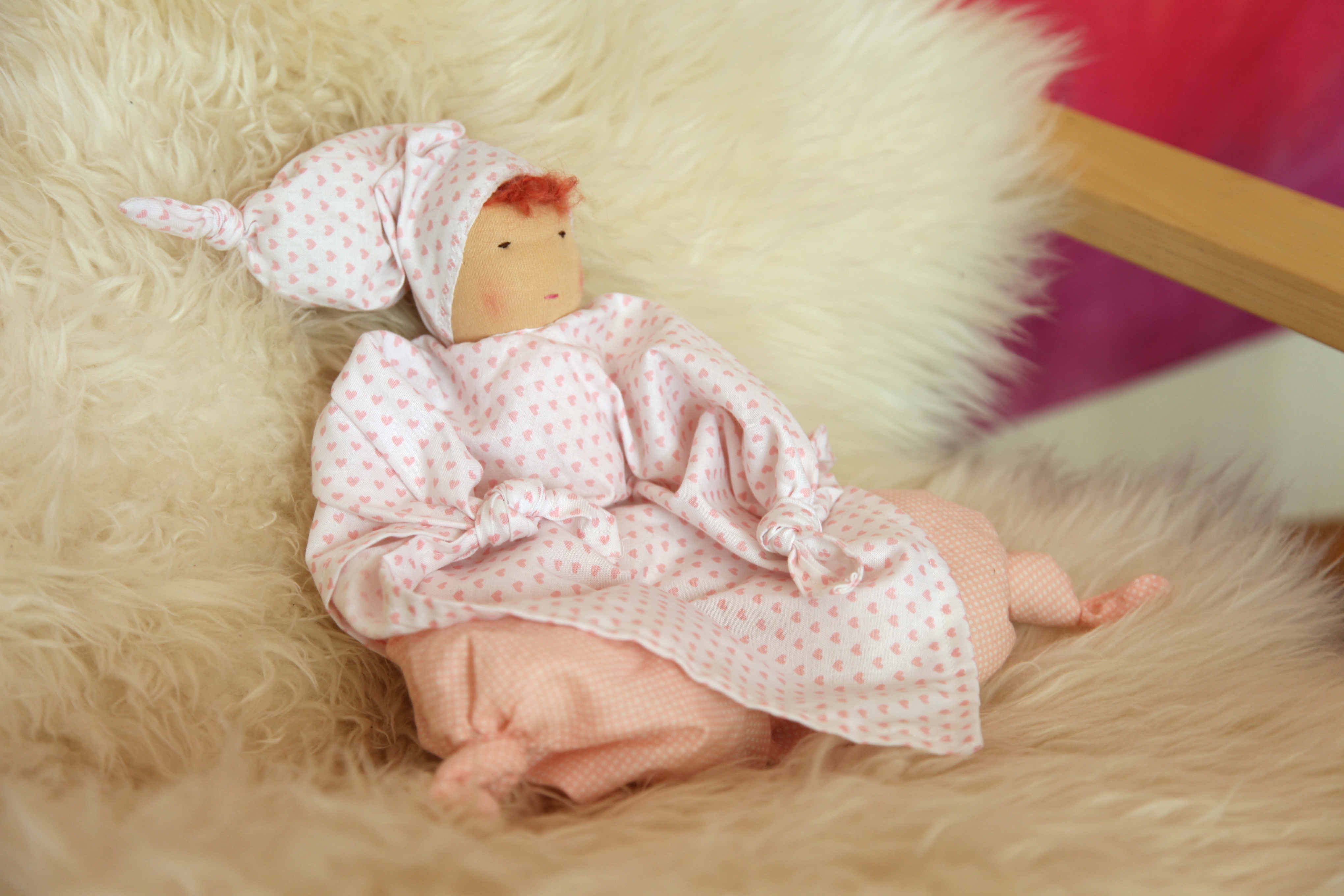 muñeca de nudos waldorf