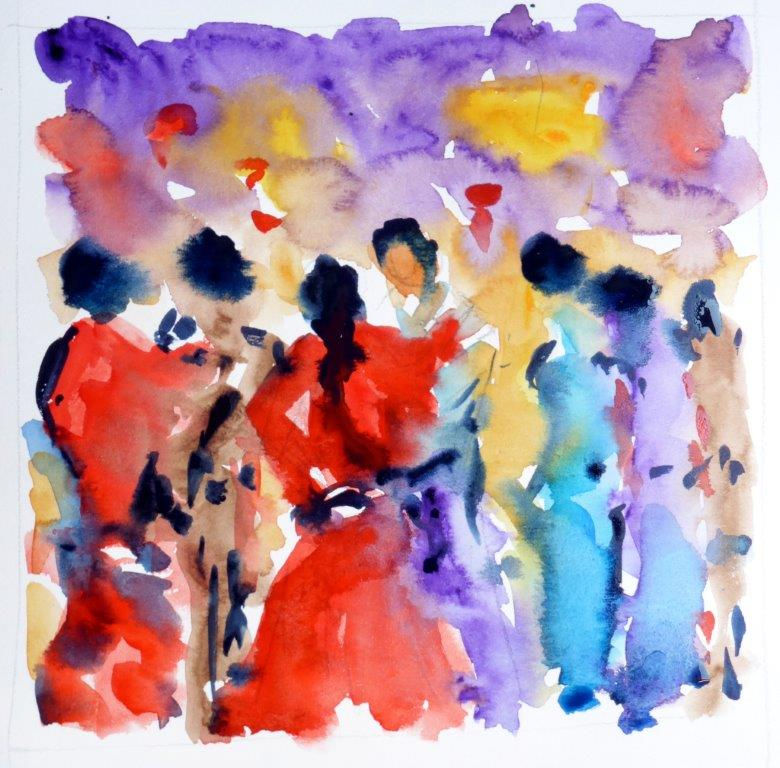 Au bal (20x20)