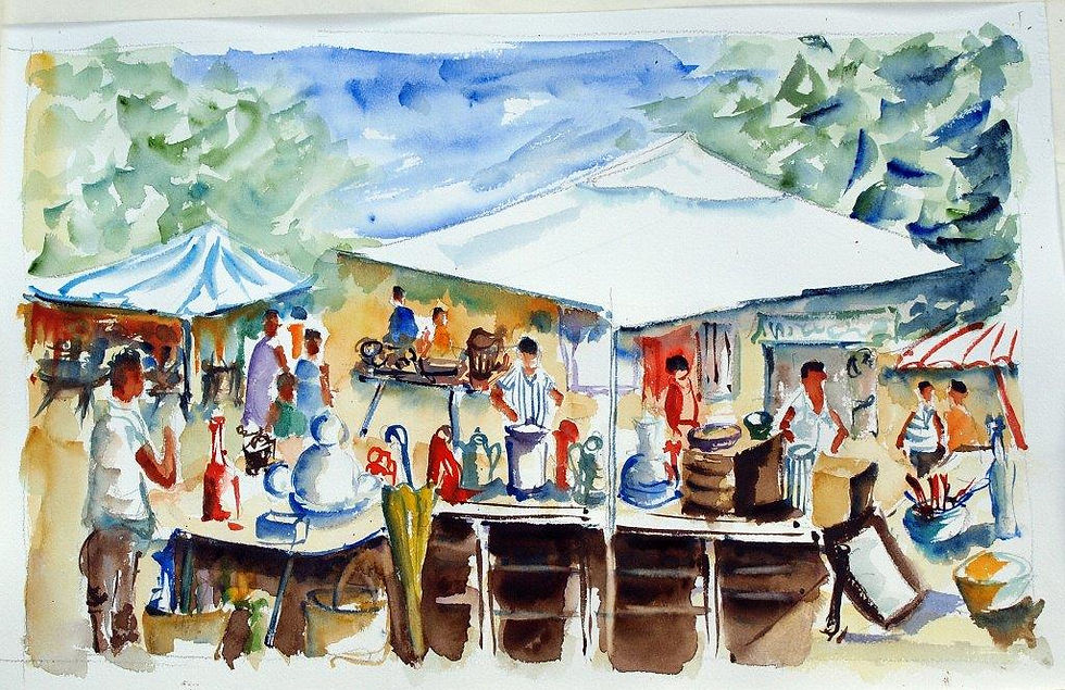 Aux puces (40x30)