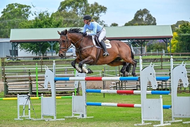Thumbnail: blue white show shirt ladies competition wear