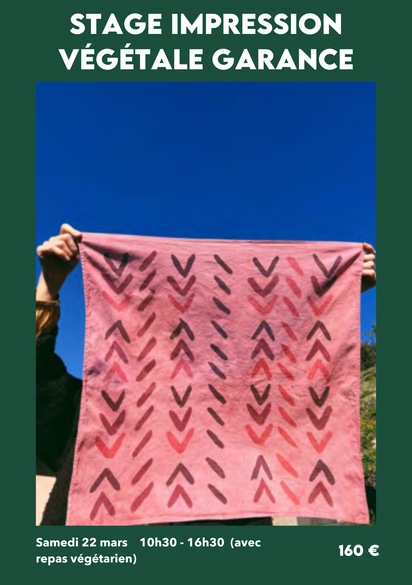 STAGE INITIEZ-VOUS A LA TEINTURE VEGETALE DE GARANCE ET A L'ECO PRINT