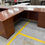 Thumbnail: 72 X80* RH DBL Ped Bow front *L" Shape desk