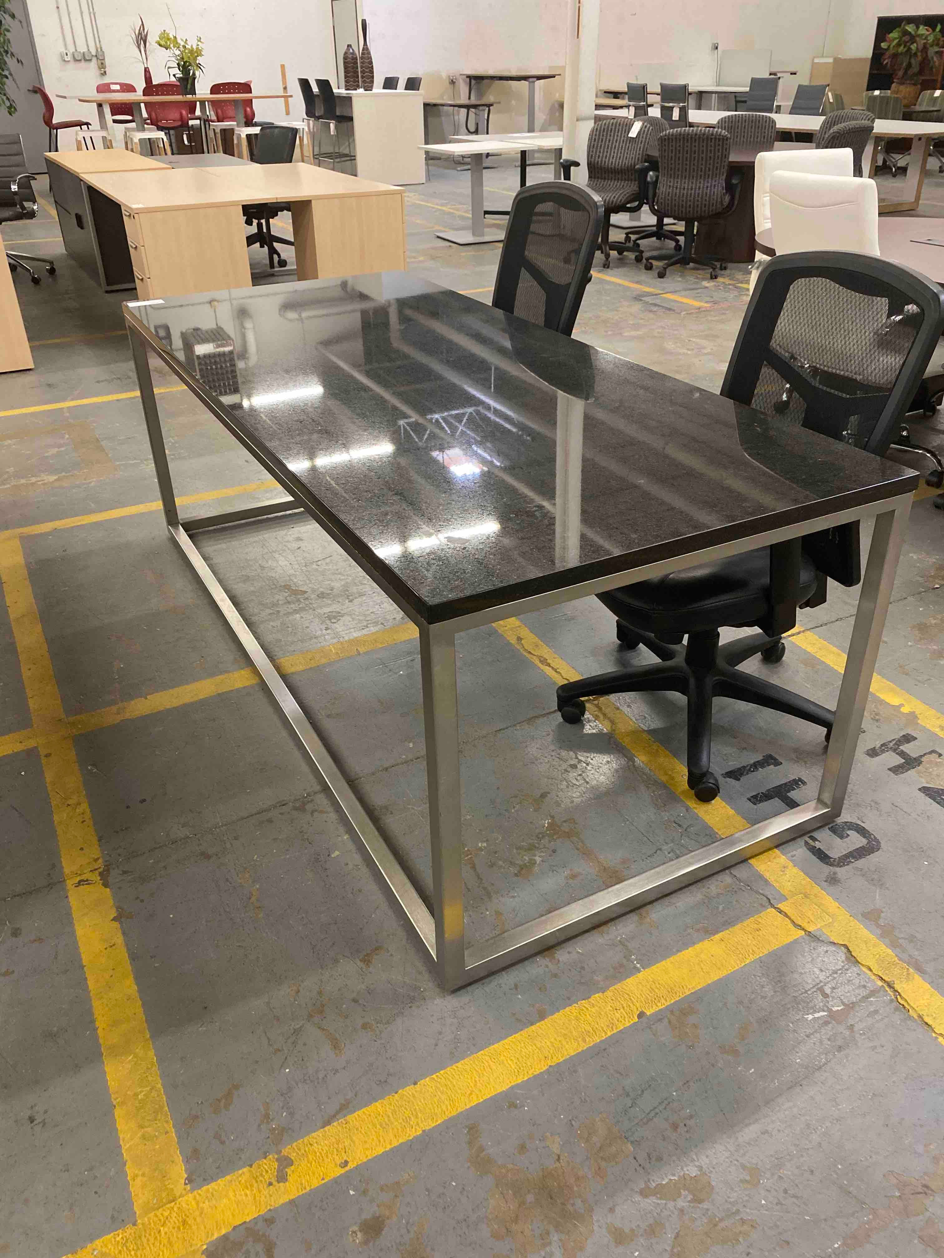 84"X36" Granite Top Des