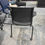 Thumbnail: BLACK STACKING CHAIR WITH CASTORS