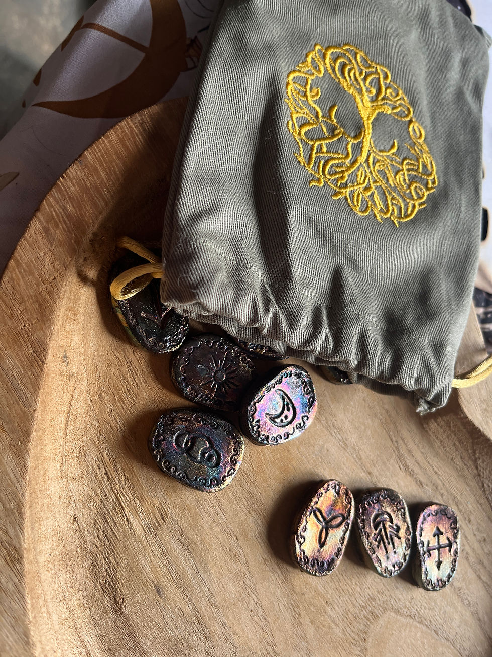 Thumbnail: 13 Divinatory Witch Runes (copper)
