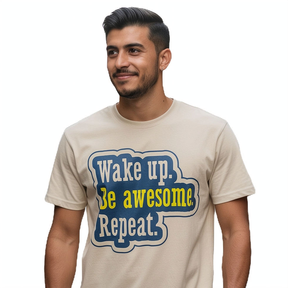 Thumbnail: "Wake Up, Be Awesome" - Men's T-shirt