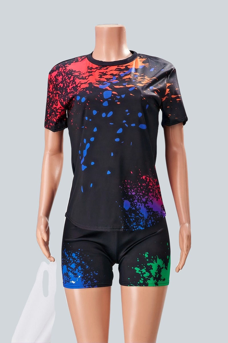 Thumbnail: “Black Splash” Tie Dye Shorts Set