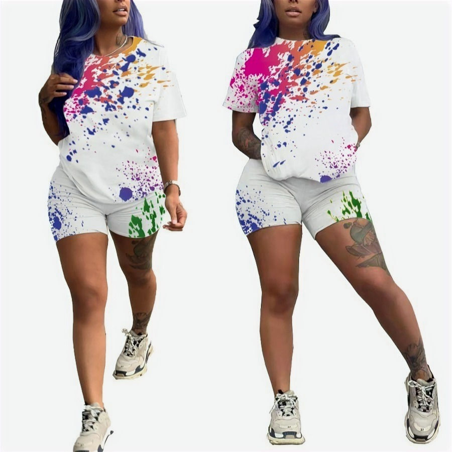Thumbnail: “White Splash” Tie Dye Shorts Set