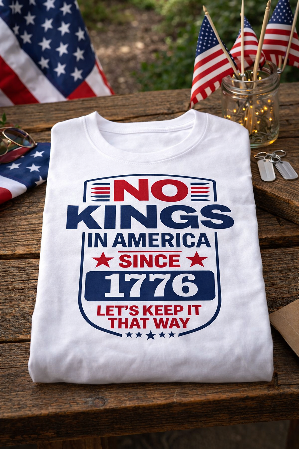 Thumbnail: No Kings in America Since 1776 Tee Shirt