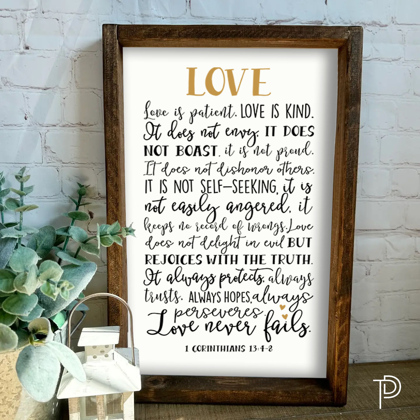 Love Is Patient - Farmhouse Sign