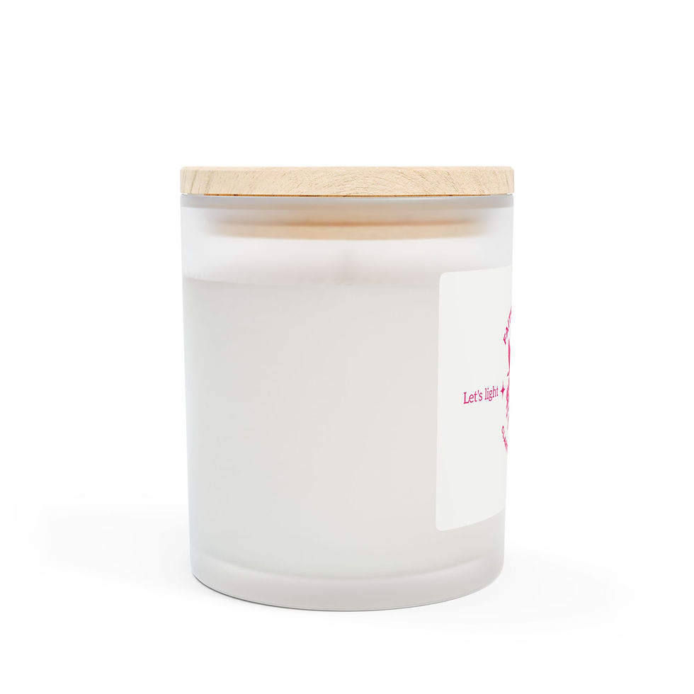 Thumbnail: Faith Over Fear Candle I Inspirational Frosted Glass Candle, 11oz