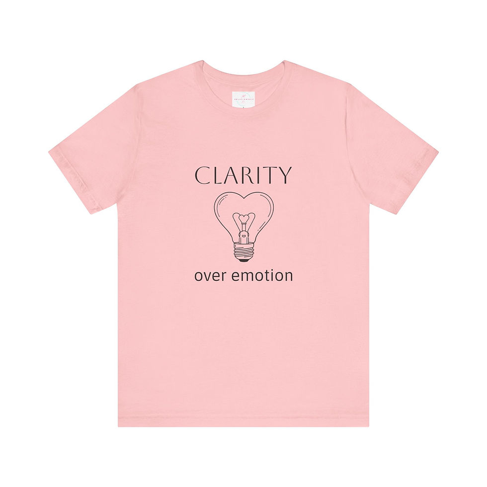 Thumbnail: Clarity Over Emotions - Graphic Unisex Tee for Thinkers