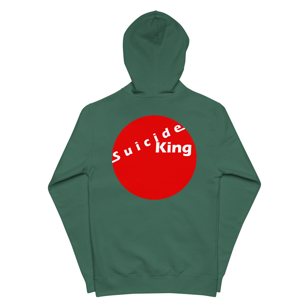 Thumbnail: SK Red Dot, Unisex fleece zip up hoodie