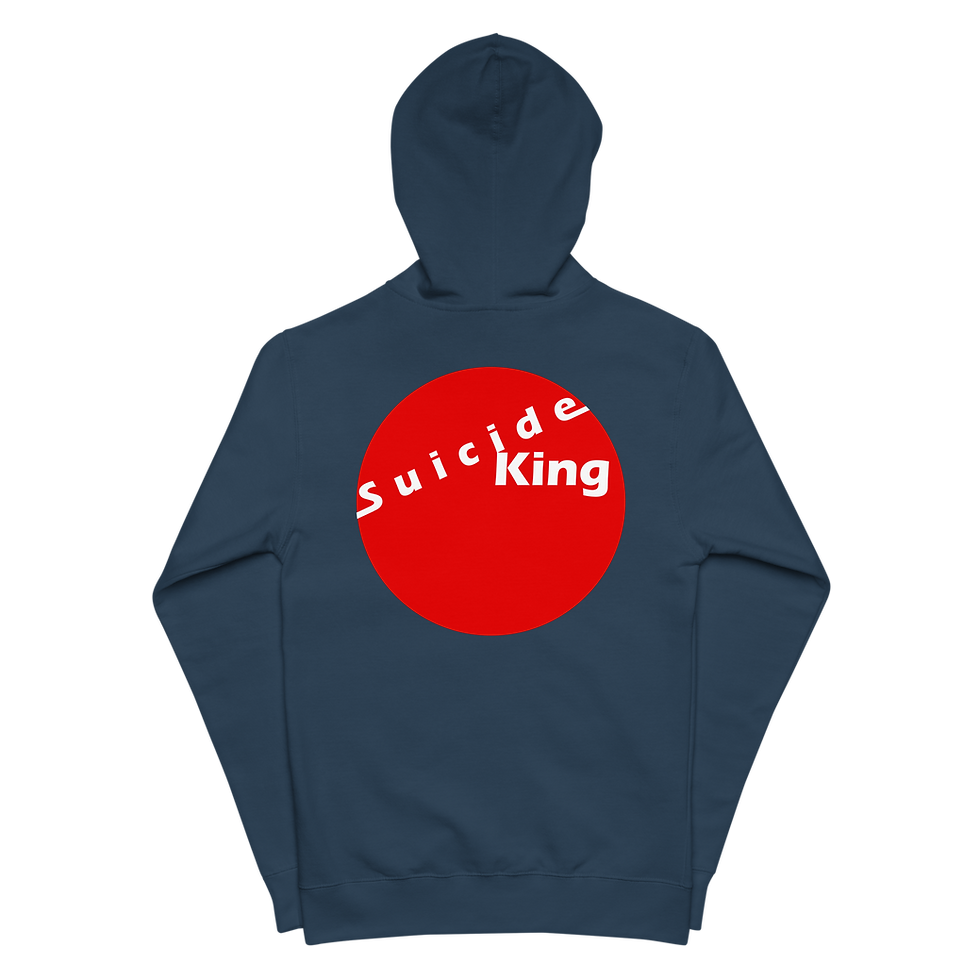 Thumbnail: SK Red Dot, Unisex fleece zip up hoodie