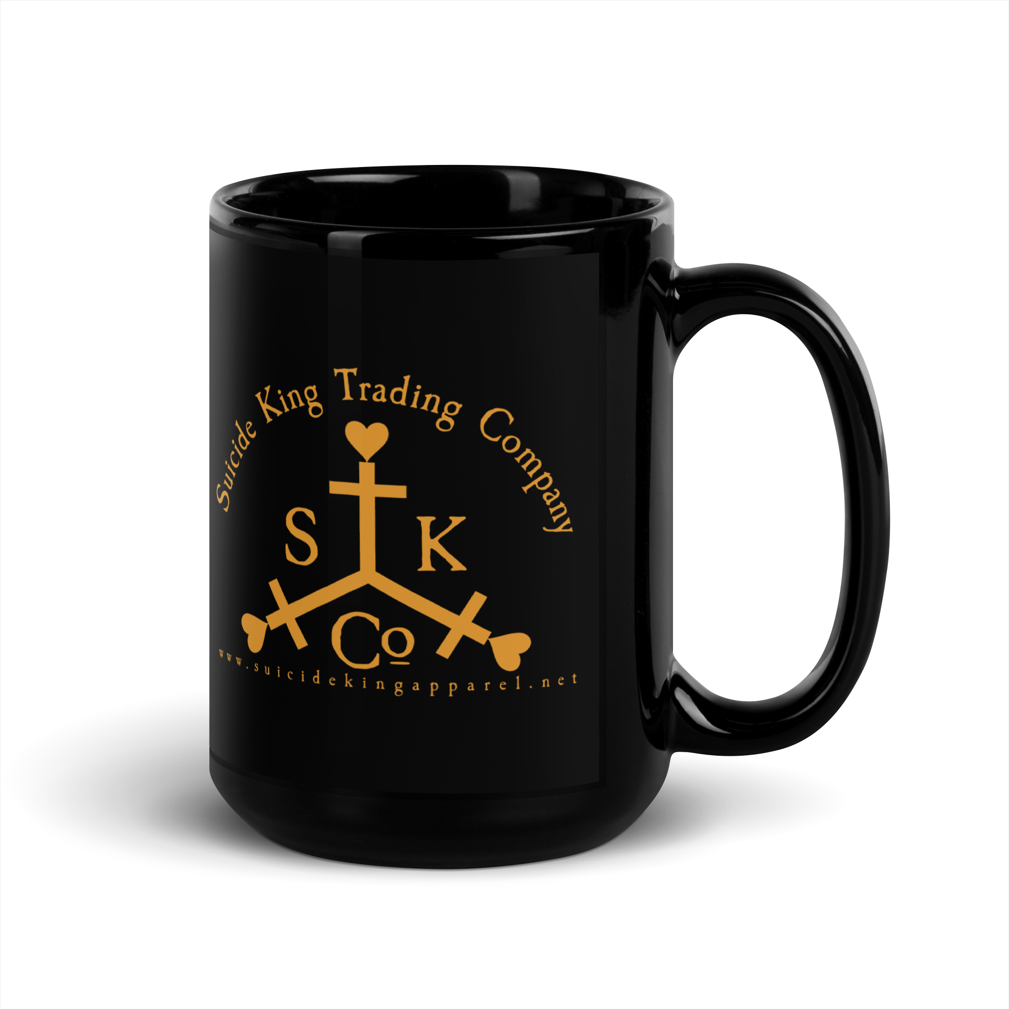 Suicide King Trading Co., Earth 15 oz. Black Glossy Mug