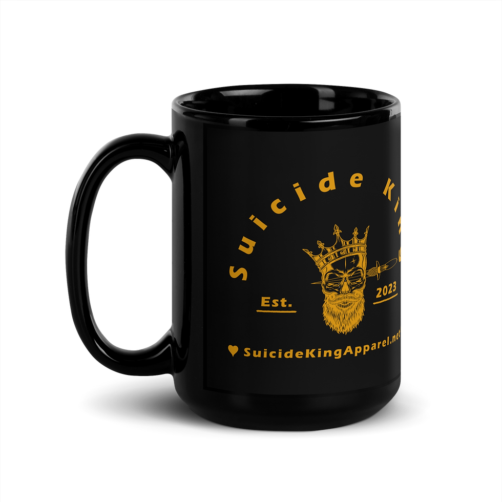 Thumbnail: Suicide King, Earth 15oz Black Glossy Mug