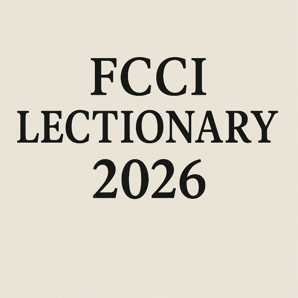 FCCI LECTIONARY 2026