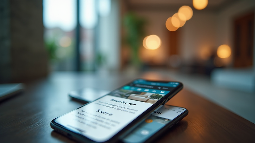 Close-up view of a mobile phone displaying a responsive Wix website