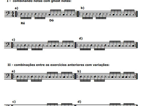 "Ghost Notes" - Princípios básicos