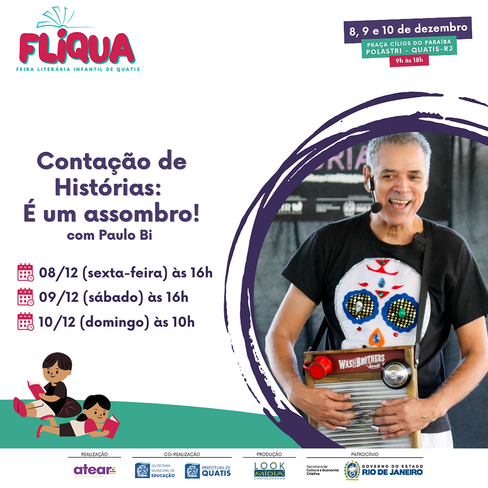 Contação de Histórias: É um assombro! com Paulo Bi