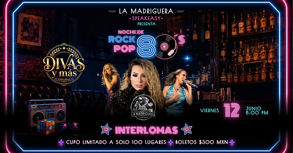 Rock & Pop 80's con un toque de divas! 🎤✨