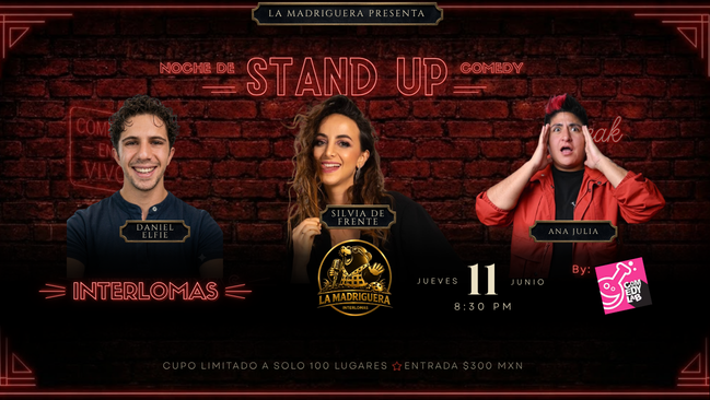Stand Up Night con Ana Julia Yeye, Silvia de Frente y Daniel Alfie 🎤😂