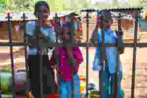 Children looking at the camera