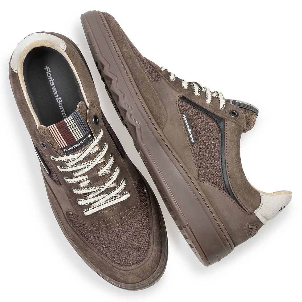 Thumbnail: Floris van Bommel sneaker De Kupster 09.00 taupe art. SFM-10256-34-01