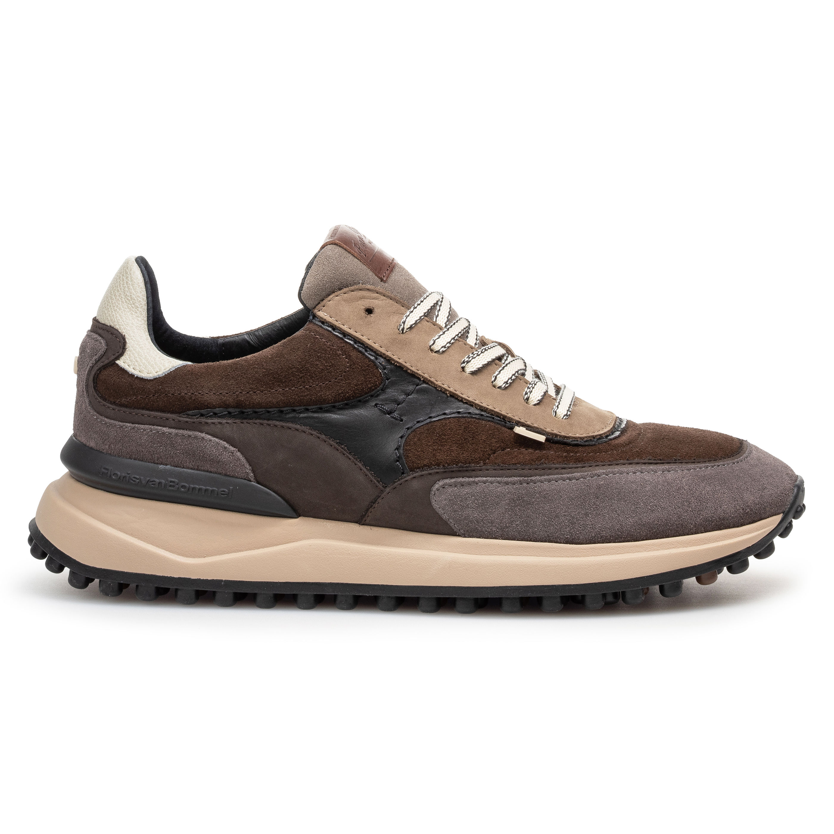 Floris van Bommel sneaker Noppi 37.12 d.brown art. SFM-10207-21-01