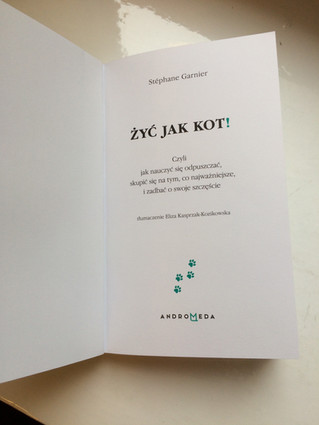 Succès pour la sortie de la version polonaise d'agir et penser comme un chat : ZYC JAK KOT !