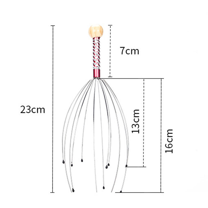 Thumbnail: 1PC Octopus Head Scalp Relaxation Massage Pain Relief Body Massager Stress Relea