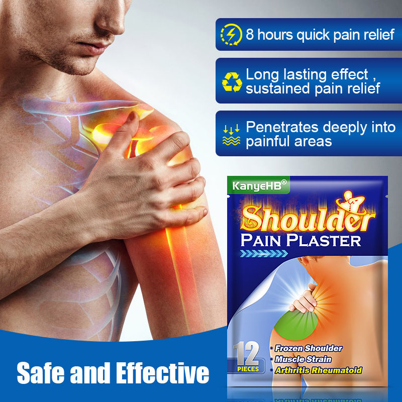 Thumbnail: 12/24pcs Wormwood Shoulder Neck Patch Cervical Joint Medical Plaster Relieve Del