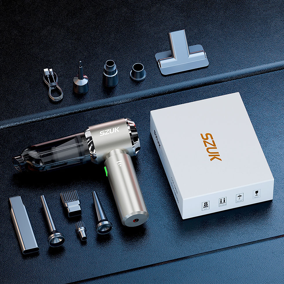 Thumbnail: SZUK C012MAX Car Vacuum Cleaner Strong Suction Cleaning Mini Machine Wireless Po